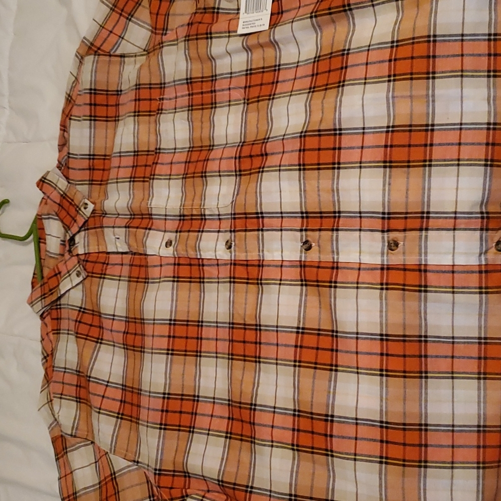 Casual Country short sleeve plaid button down shirt
